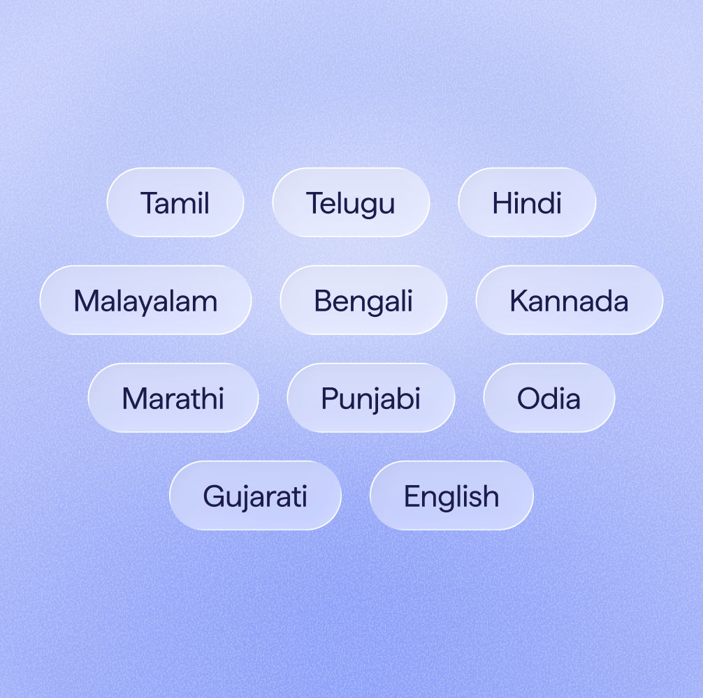Samvaad understands accents and dialects, even when languages mix.