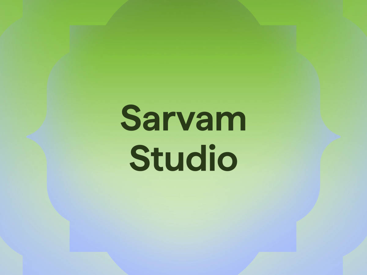 Introducing Sarvam Studio
