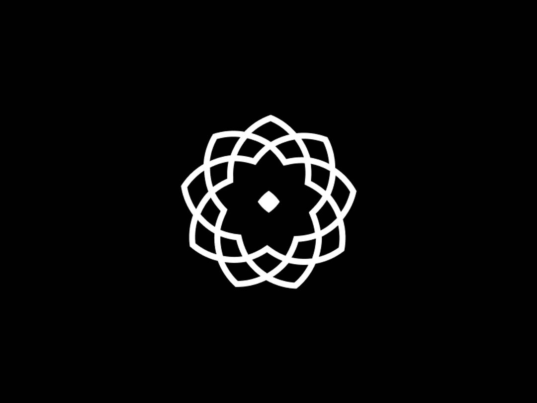 Logomark on dark background