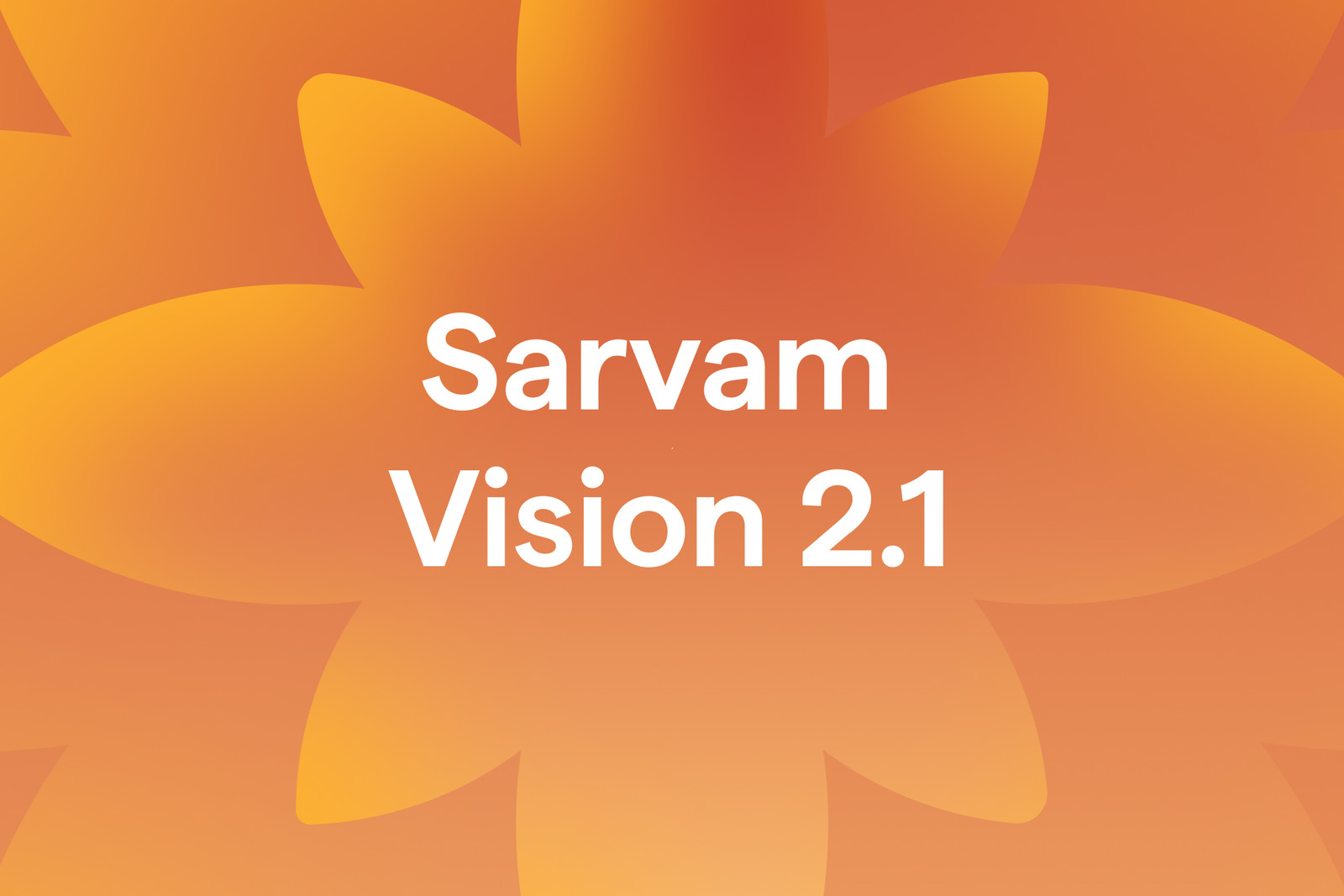 Sarvam Vision 2.1