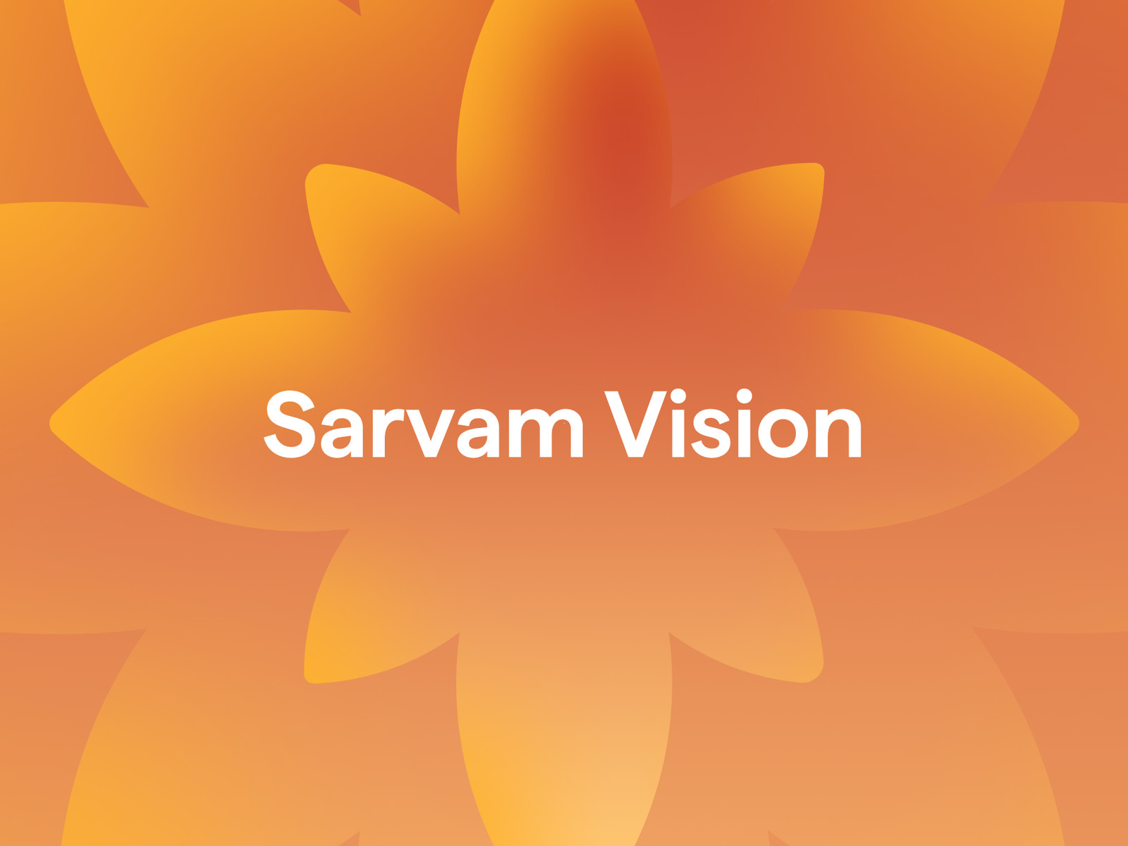 Sarvam Vision